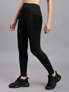 Cosvos Solid Women Black Tights