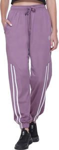 UNIKITES Solid Women Purple Track Pants