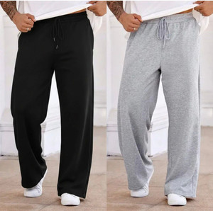 SELL4U 2 Pack Men Black, Grey Track Pants - Image 1