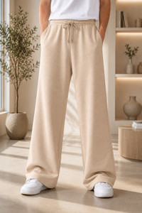 Sanvali Men's Solid Beige Track Pants - Image 6