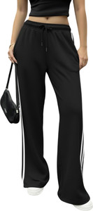 Dockstreet Solid Women White Track Pants