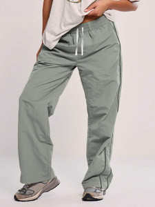 Rajovati Solid Women Silver Track Pants