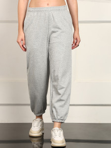 Alan Jones Solid Women Grey Track Pants