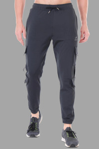 Jaxcion Solid Men Grey Track Pants