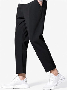 NAIMA ENTERPRISES Striped Men Black Track Pants