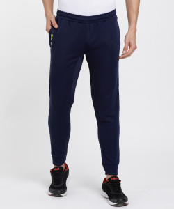 फिला पुरुषों के लिए सॉलिड नीला ट्रैक पैंट
