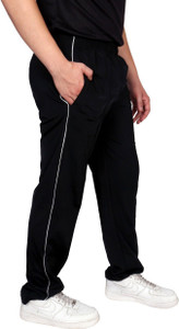 ESTRO Solid Men Black Track Pants