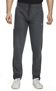 Fizzique Striped Men Grey Track Pants