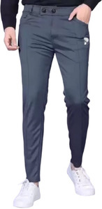 EEetma Solid Men Grey Track Pants