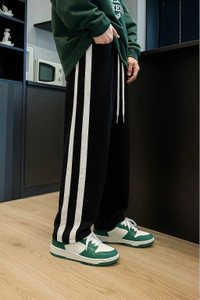 GIBBONTE Solid Men Black, White Track Pants