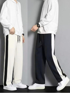 STITCHCOUNTER Men's White, Black Track Pants Pack of 2 - Image 5