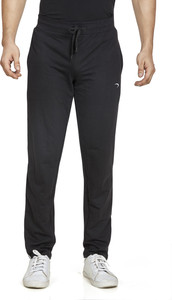 Fizzique Solid Men Black Track Pants