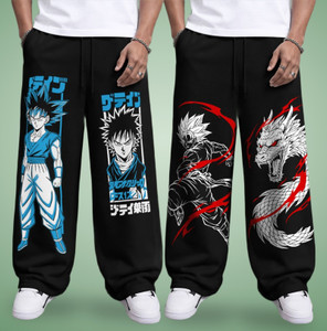 TRIPR Men Black Printed Track Pants Pack of 2 - Image 6
