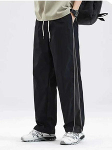 HEATGO Black Striped Men Track Pants - Image 6