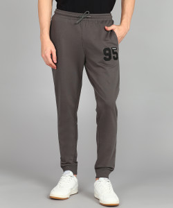 Alan Jones Solid Men Grey Track Pants
