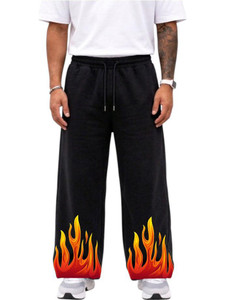 ENZIKO Black Graphic Print Men Track Pants - Image 4