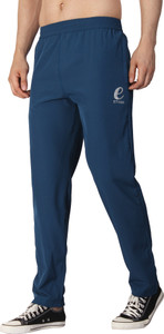 Ethan Solid Men Blue Track Pants