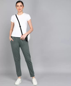 GLADLY Solid Women Grey Track Pants