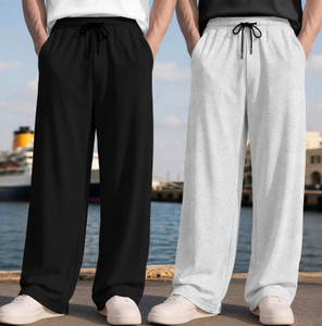 SPECTATOR Men Black, Grey Track Pants Pack of 2 - Image 6