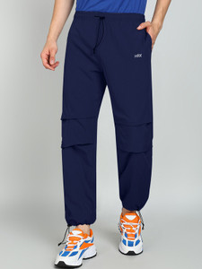 HRX by Hrithik Roshan Solid Men Blue Track Pants