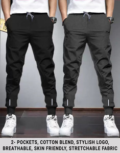 Reya Solid Men Grey Track Pants