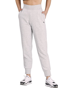 प्यूमा ESS Sweatpants महिलाओं के लिए सॉलिड ग्रे ट्रैक पैंट