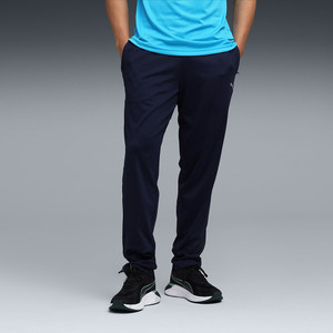 PUMA M RUN Knitted Pants Solid Men Blue Track Pants