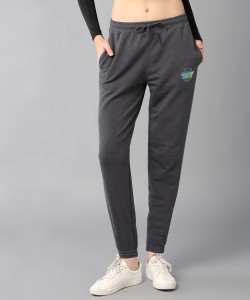 Alan Jones Solid Women Grey Track Pants