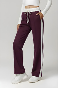 NEXSUS APPARELS Striped Women Purple Track Pants