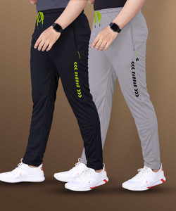 VeBNoR Printed Men Black, Grey Track Pants