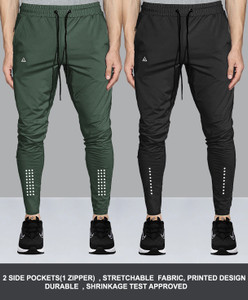 AVOLT Solid Men Multicolor Track Pants