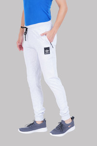 Eagle Elite Solid Men White Track Pants