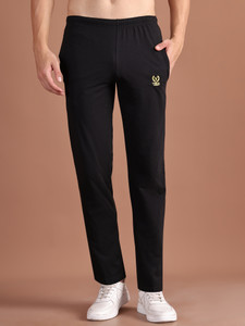 VIMAL JONNEY Solid Men Black Track Pants