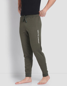 U.S. POLO ASSN. Solid, Printed Men Green Track Pants