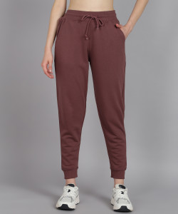 Alan Jones Solid Women Brown Track Pants
