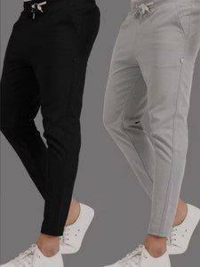 BRIGHT KRAFT Solid Men Multicolor Track Pants