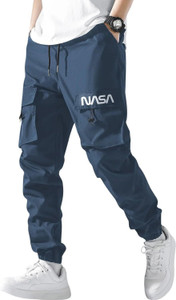 Valley Printed Men Light Blue Track Pants