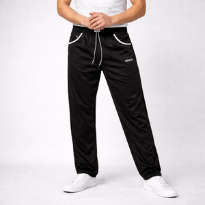 ZexWear Solid Men Black Track Pants