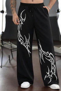 Ramawati Men Black Printed Track Pants - Image 3