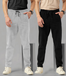 fastmoving Solid Men Multicolor Track Pants