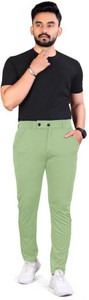 RAMMDUT ENTERPRISE Regular Fit Men Light Green Trousers