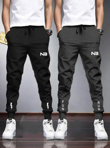 Conway Printed Men Black, Grey Track Pants