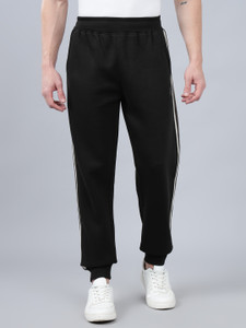 CANTABIL Solid Men Black Track Pants