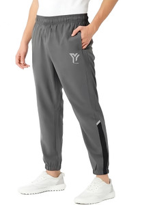 YUNEK Solid Men Grey Track Pants