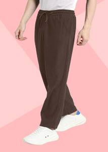 FOXTER Solid Men Brown Track Pants