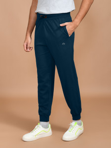 SKYKNIT Solid Men Light Blue Track Pants