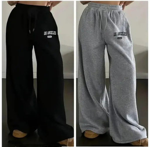 Clothmaster Solid Women Black, Grey Track Pants