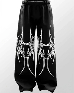 ZEN1FASHION Men Black Printed Track Pants - Image 4