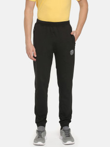 Macroman M-Series Solid Men Black Track Pants
