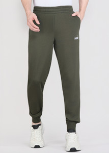 PUMA Printed Men Green Track Pants